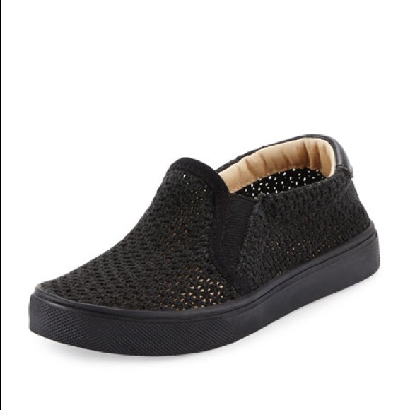 Akid Brand Liv Black Mesh Slip Ons Size Us 13 Eur 31 - Picture 1 of 6